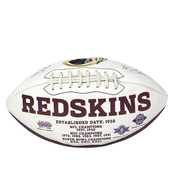 Washington Redskins Team-Signed 8 Autographed Football - Picture 3 of 12